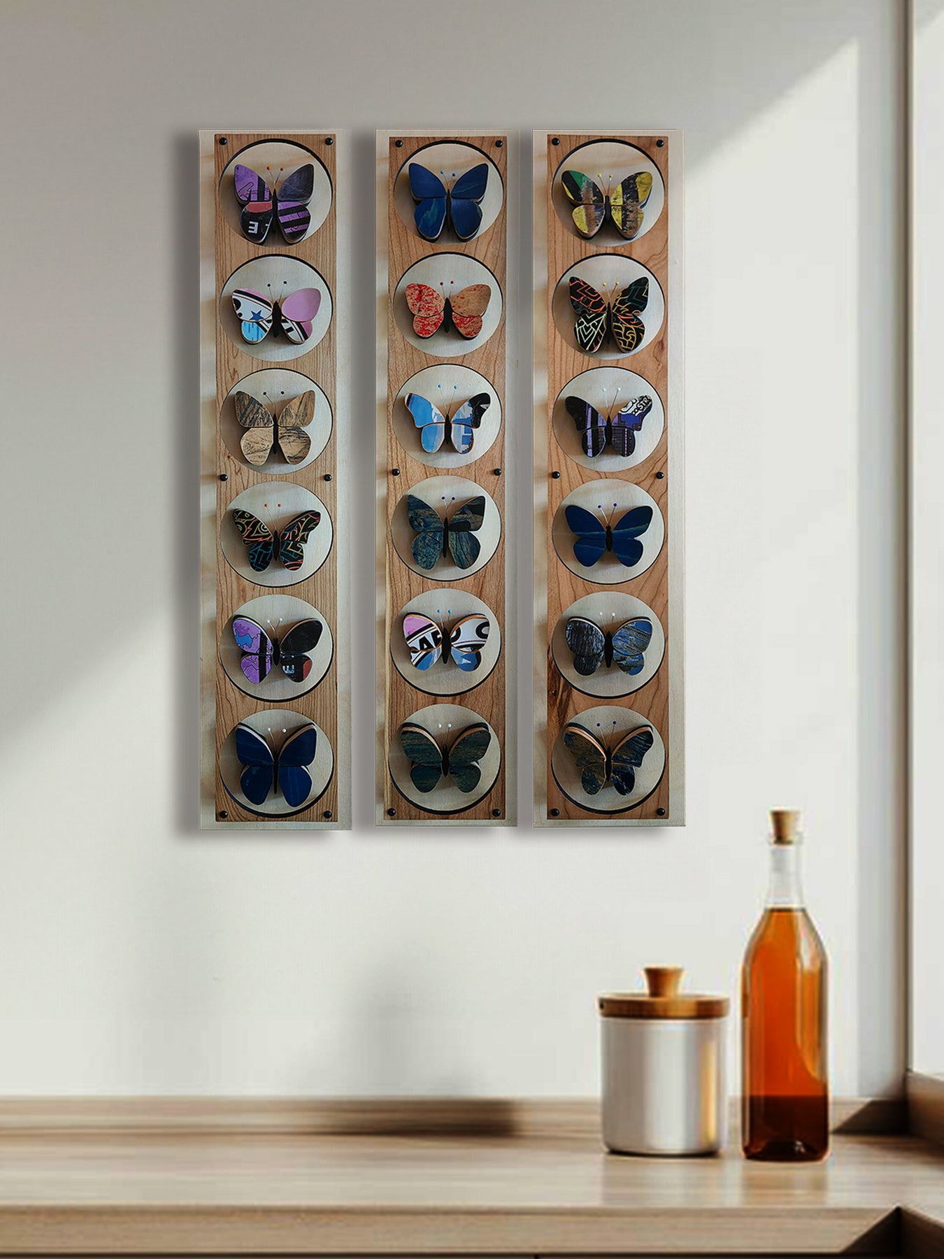 "Butterfly Collection #3" Skateboard Art