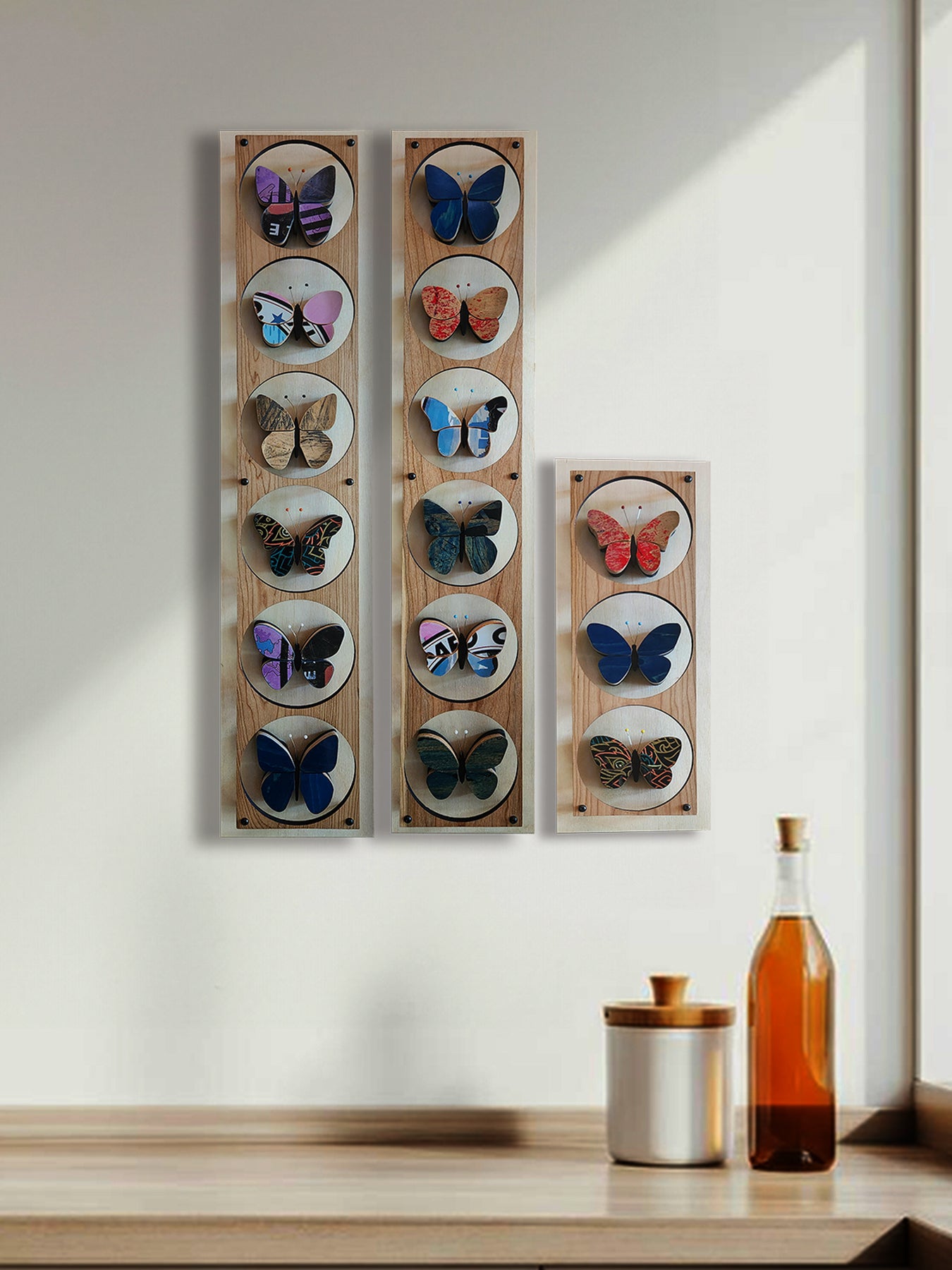 "Butterfly Collection #3" Skateboard Art
