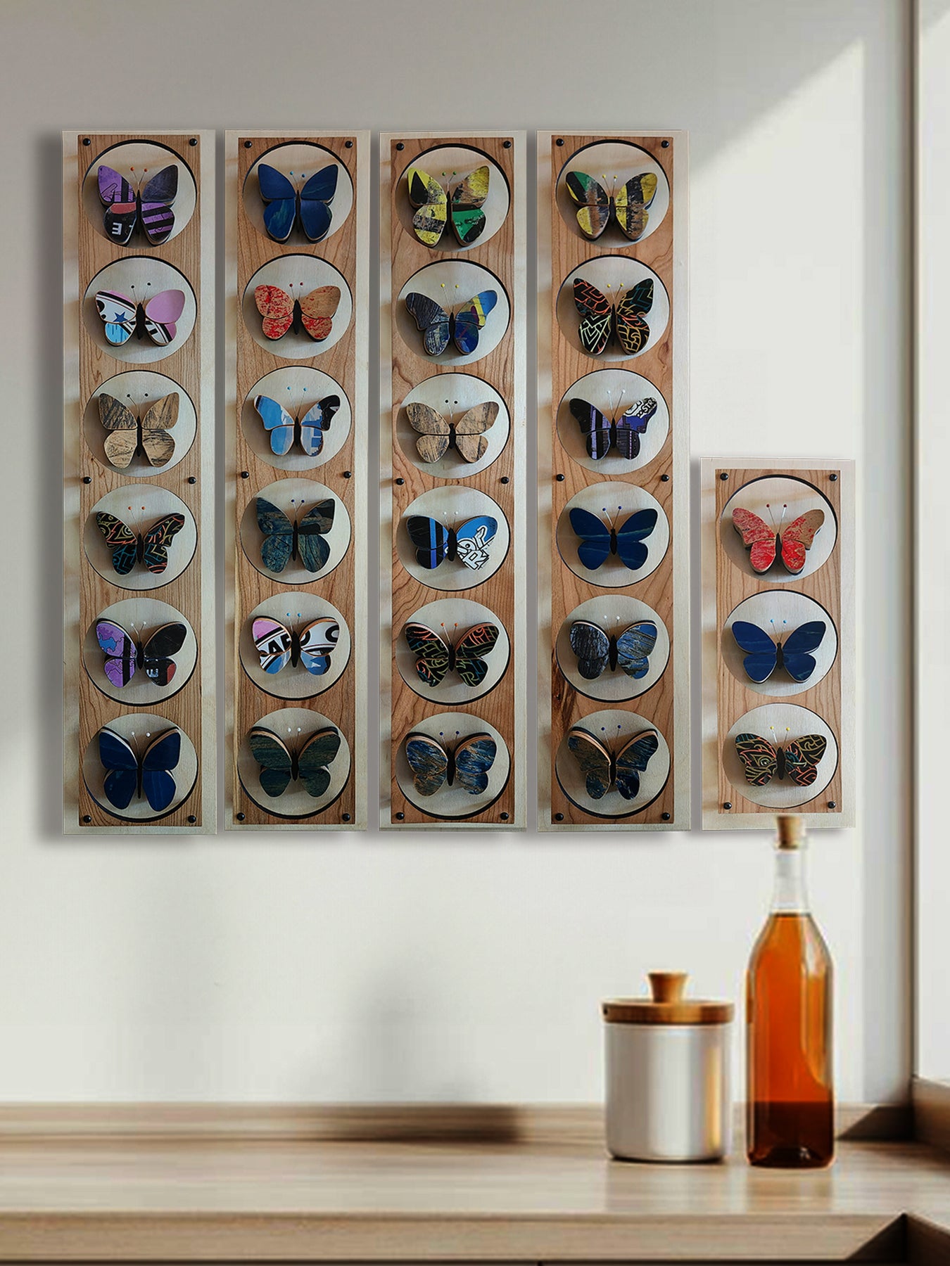 "Butterfly Collection #5" Skateboard Art