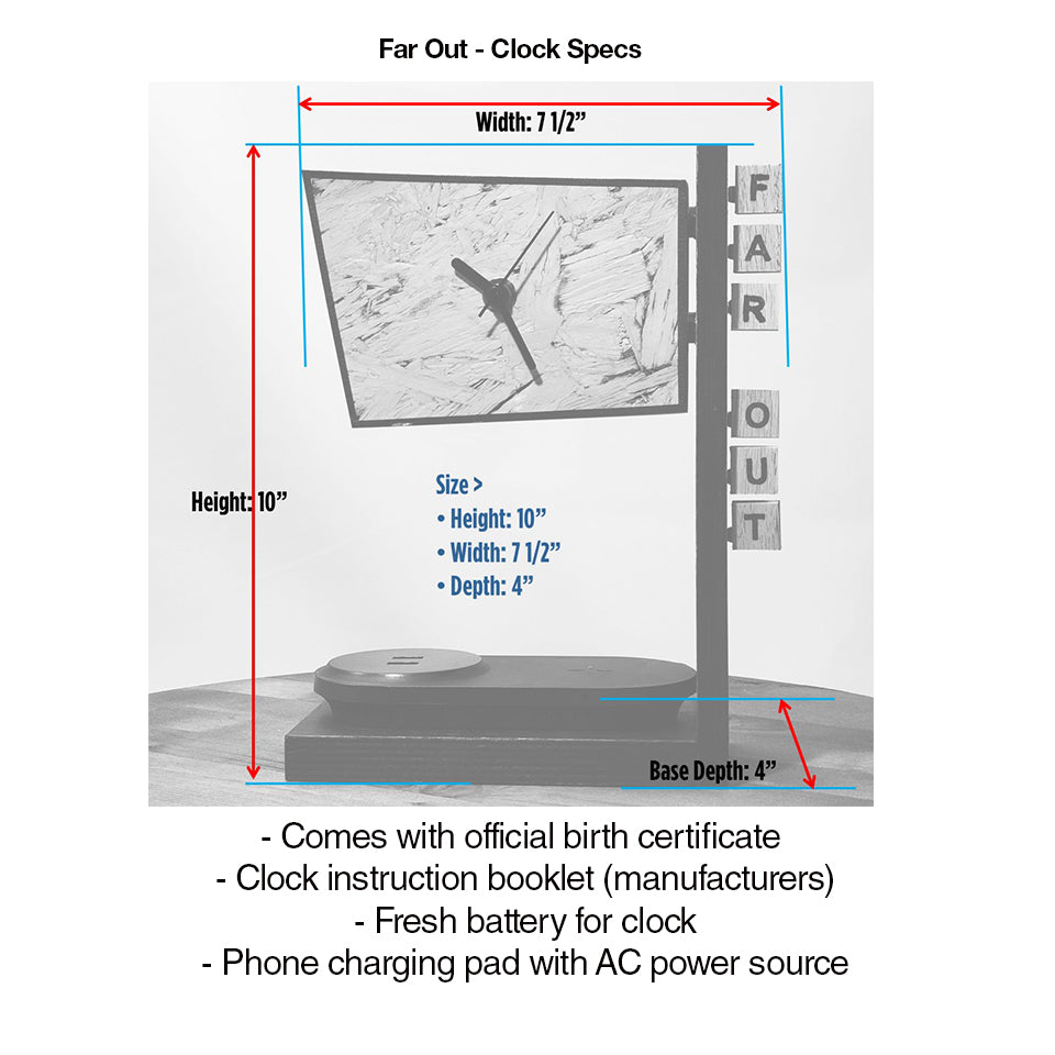 Far Out - Clock w/Charging Pad 005