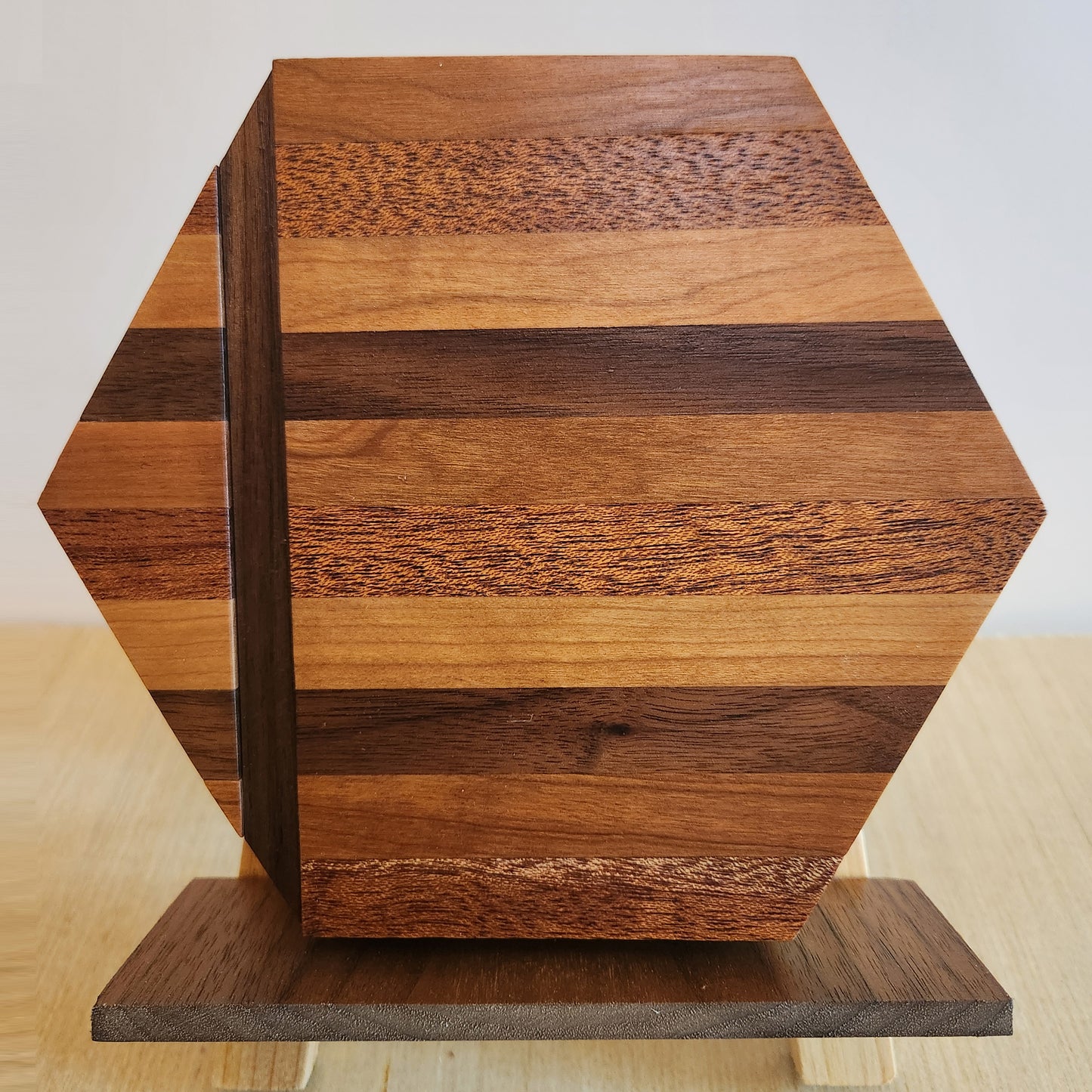 "Walnut Interrupted" Mid-Mod / Hex / Wireless Phone Charger