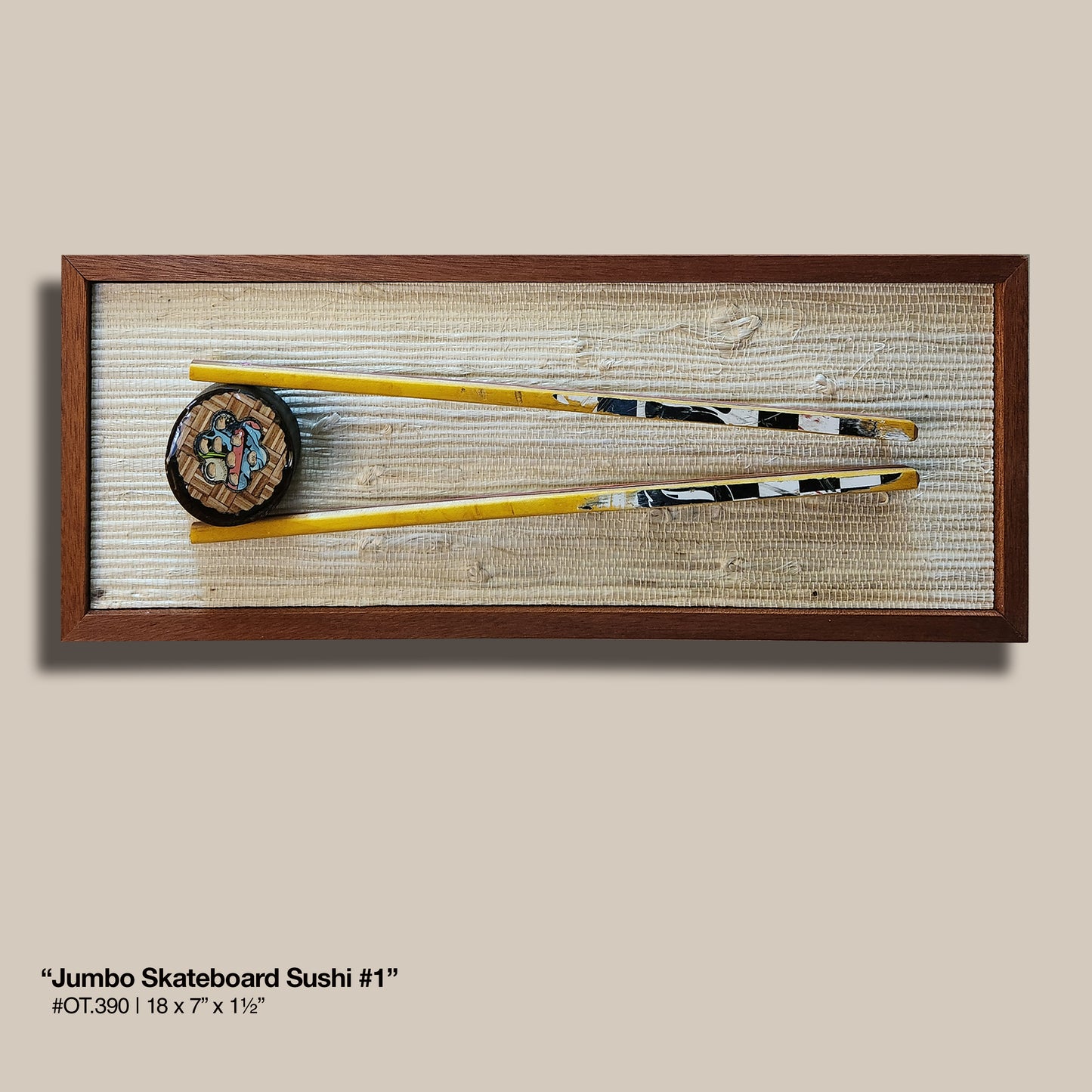 "Jumbo Skateboard Sushi #1"