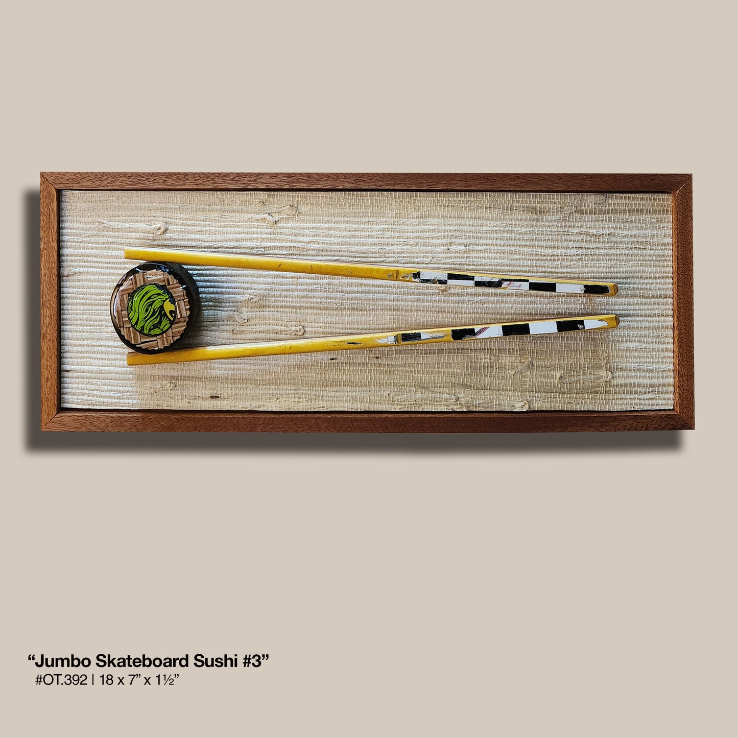 "Jumbo Skateboard Sushi #3"