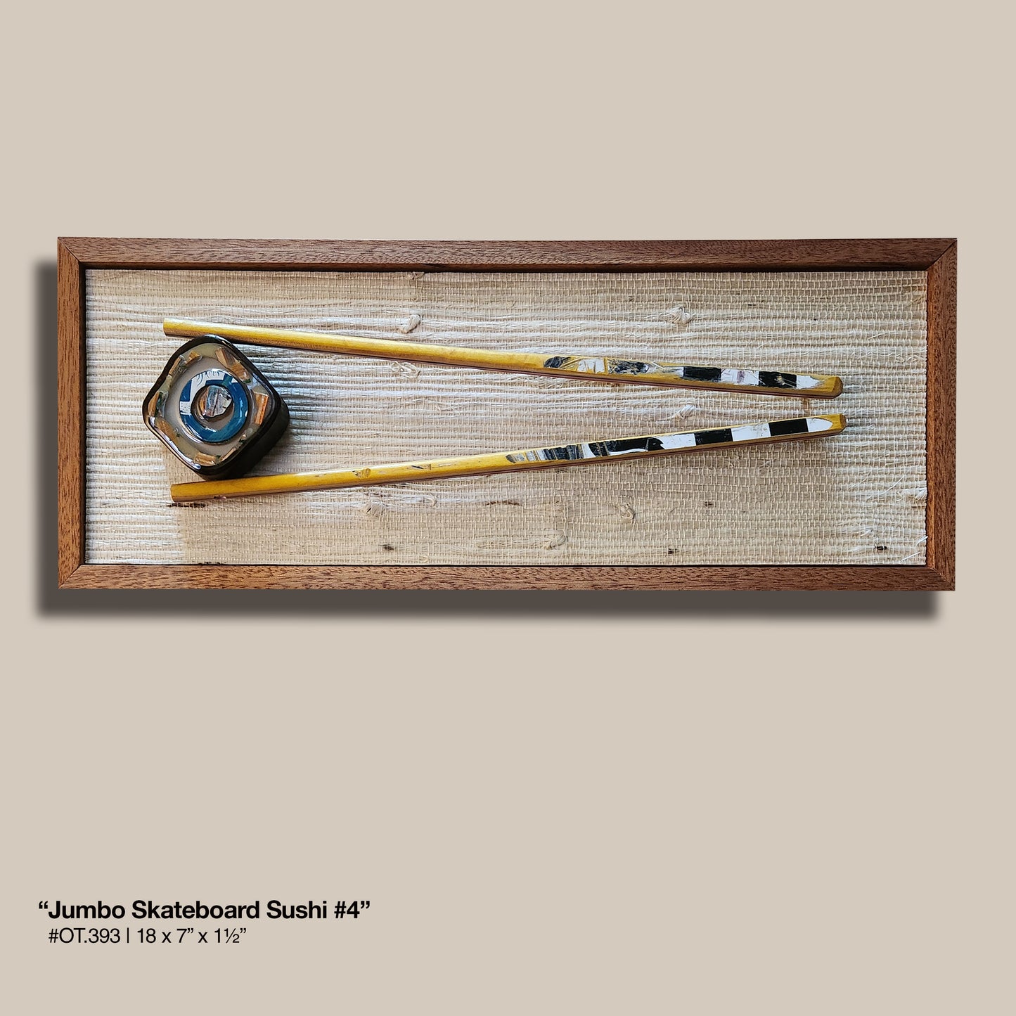 "Jumbo Skateboard Sushi #4"