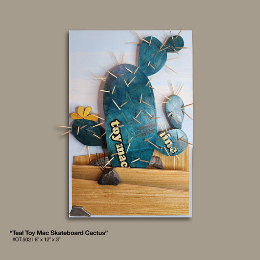 "Teal Toy Mac Skateboard Cactus"