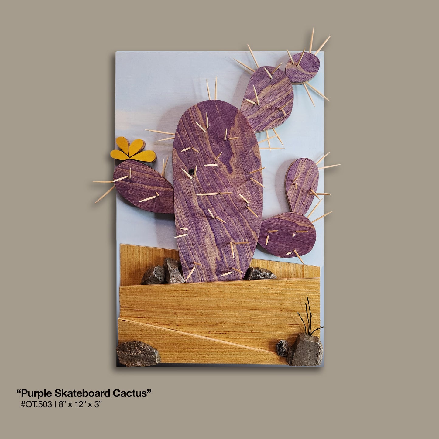 "Purple Skateboard Cactus"