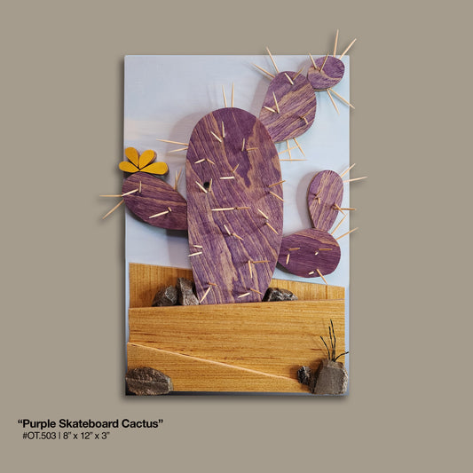 "Purple Skateboard Cactus"