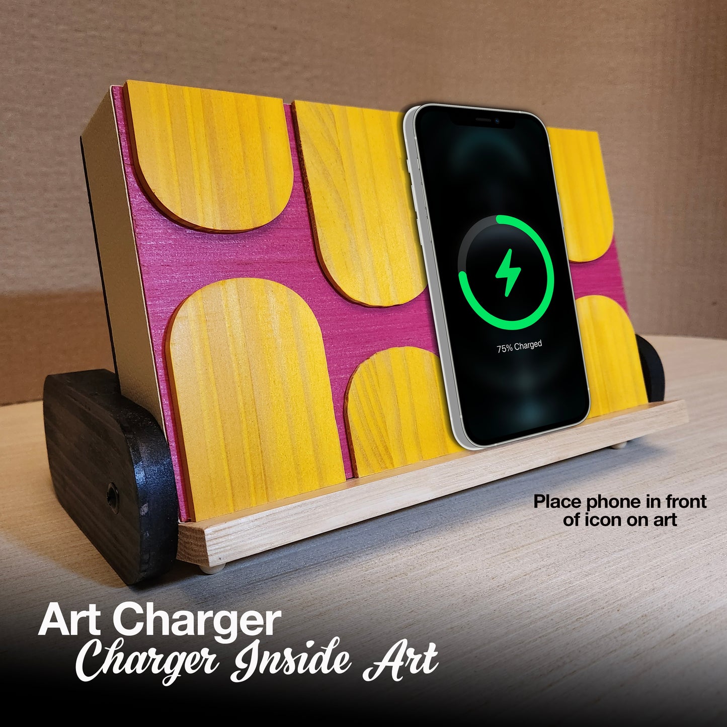 Mod Art Phone Charger - "Peace"