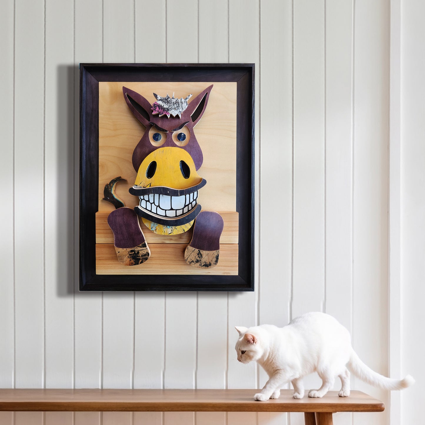 "Bad-Ass Skateboard Donkey" - Skateboard Art (Copy) (Copy)