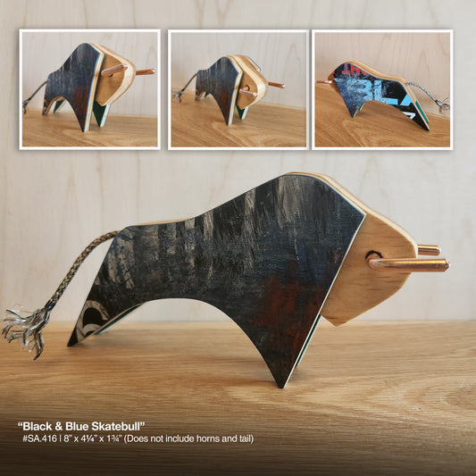 Black & Blue Standing Skatebull