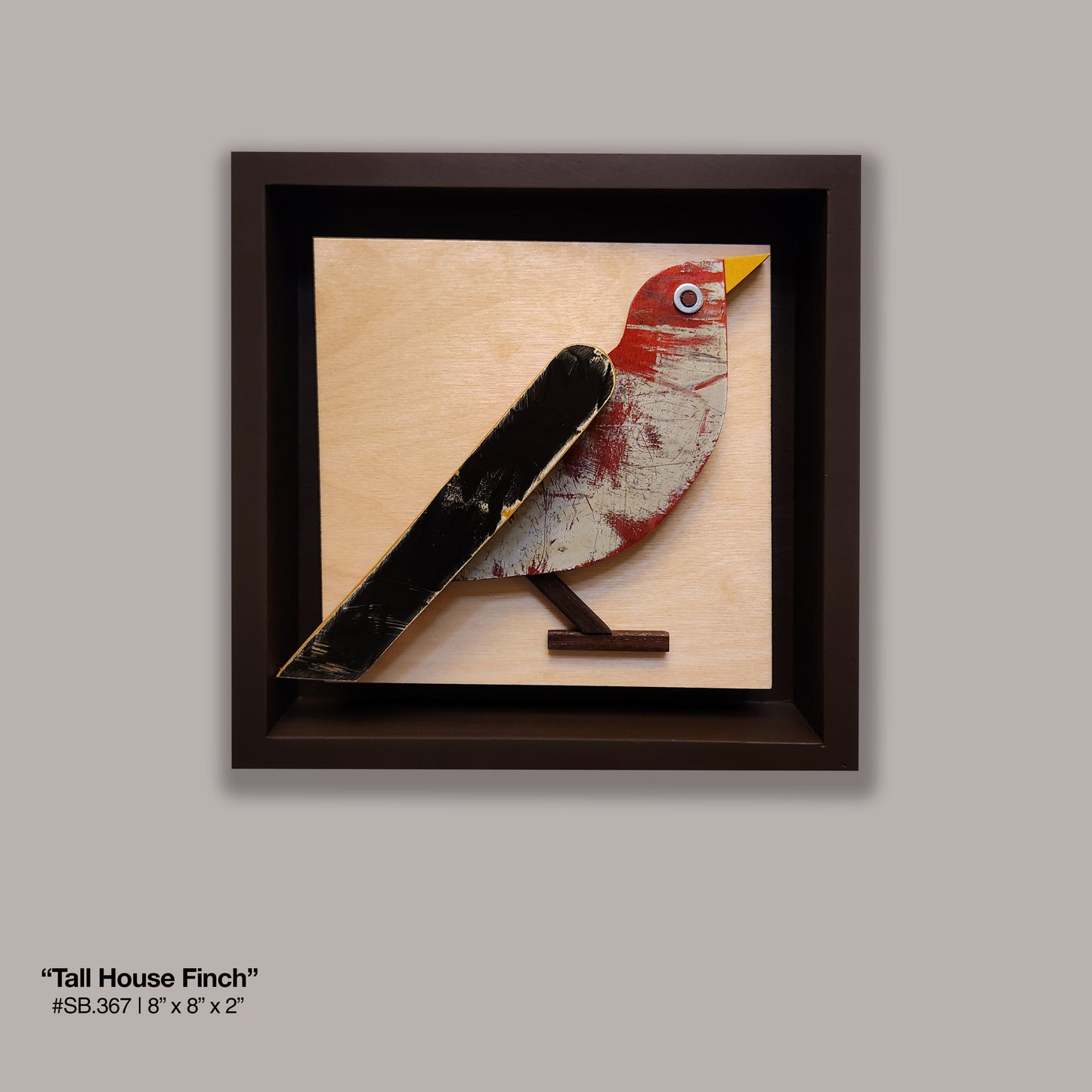"Tall, House Finch" Standing Skatebird