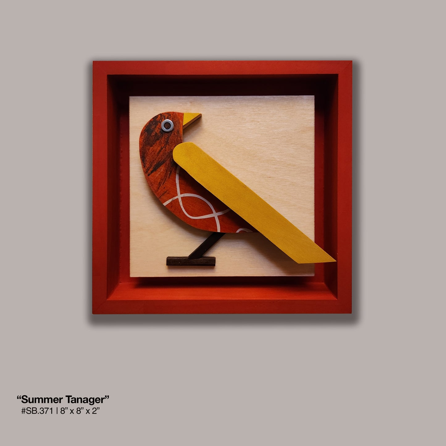"Summer Tanager" Standing Skatebird