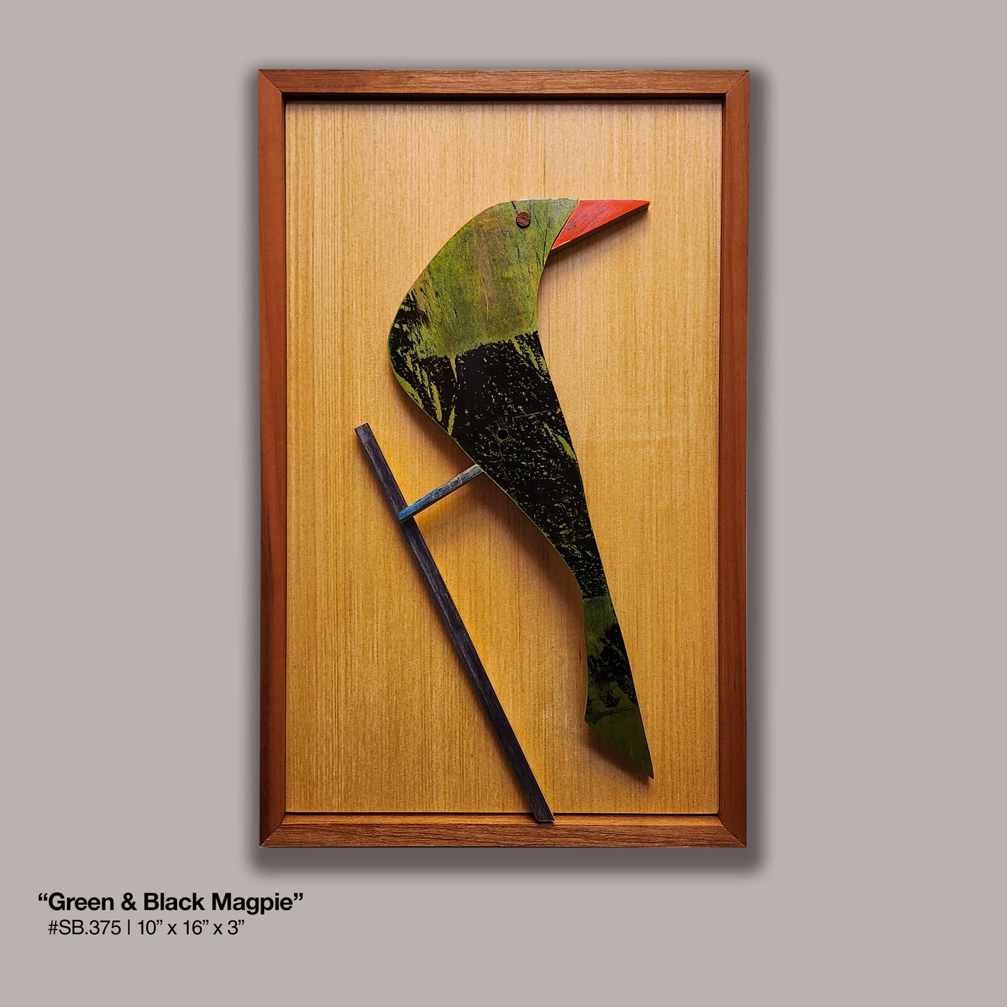 "Green & Black Magpie" Poser Skatebird