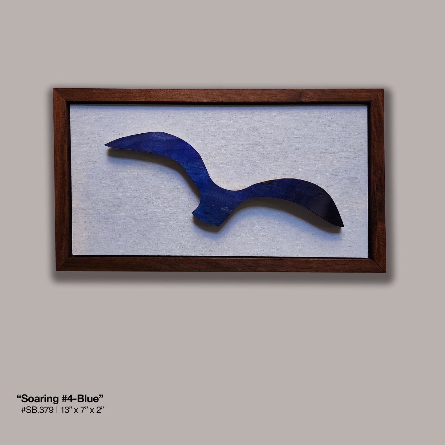 "Soaring #4-Blue" Gull Skatebird