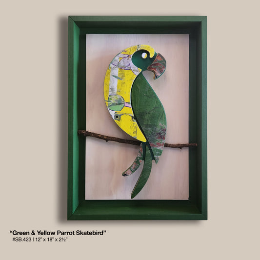 Green & Yellow Parrot Skatebird