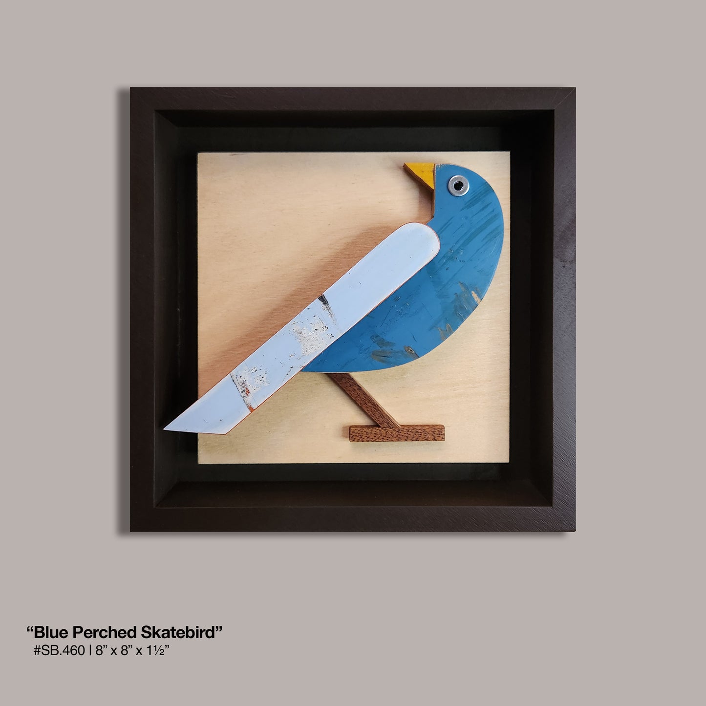 "Blue Perched Skatebird"