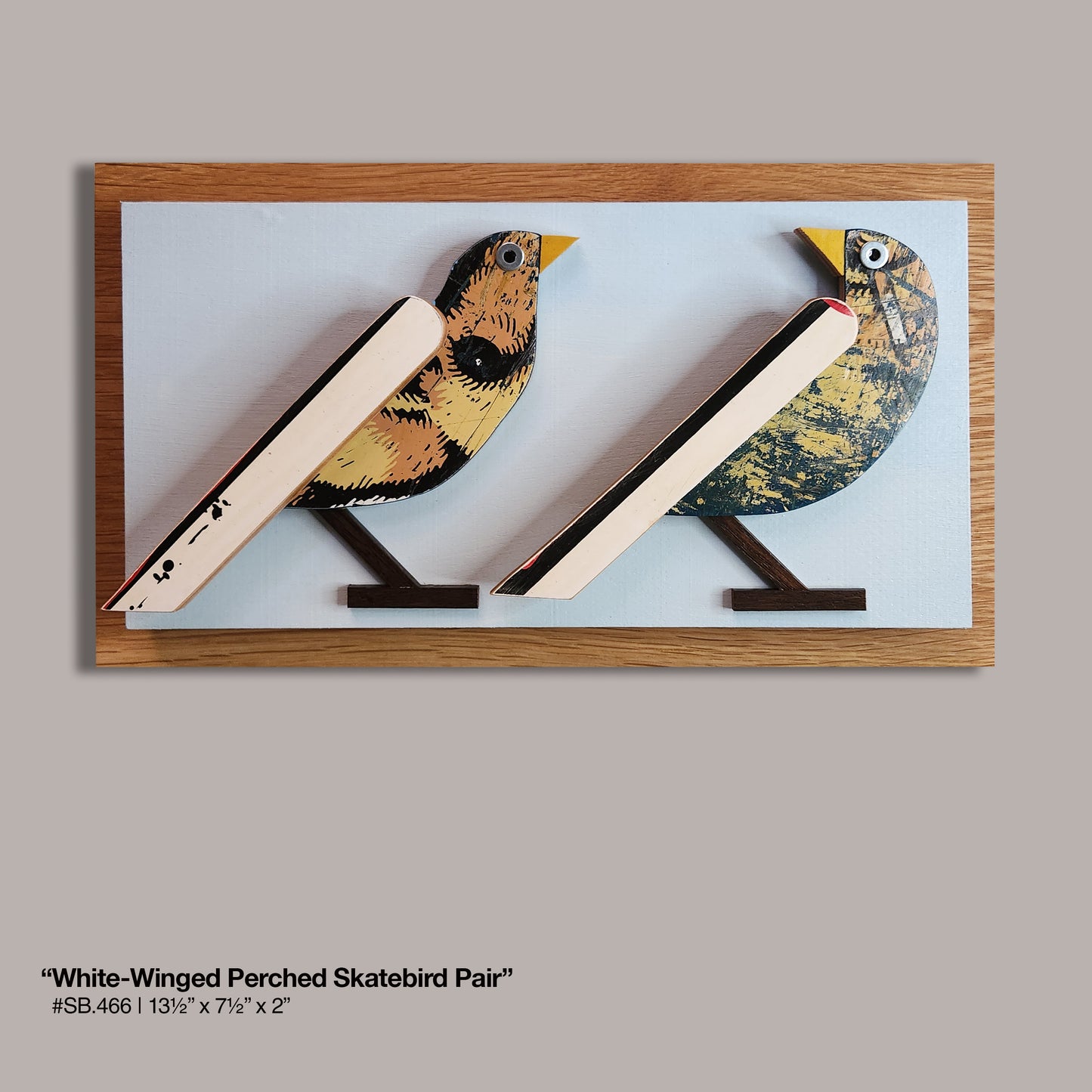 "White-Winged Perched Skatebird Pair"