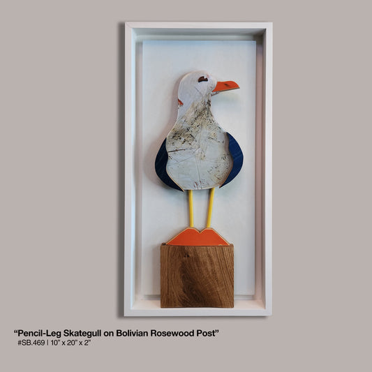 "Skategull on Bolivian Rosewood Post"