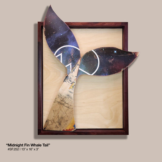 "Midnight Fin Whale Tail" Skateboard Art