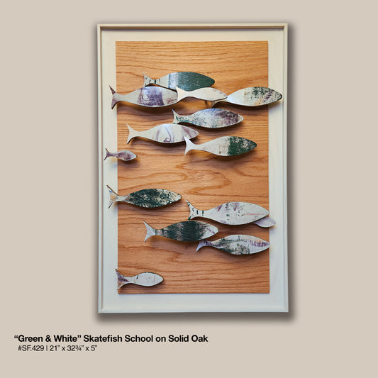"Green & White" Skatefish School