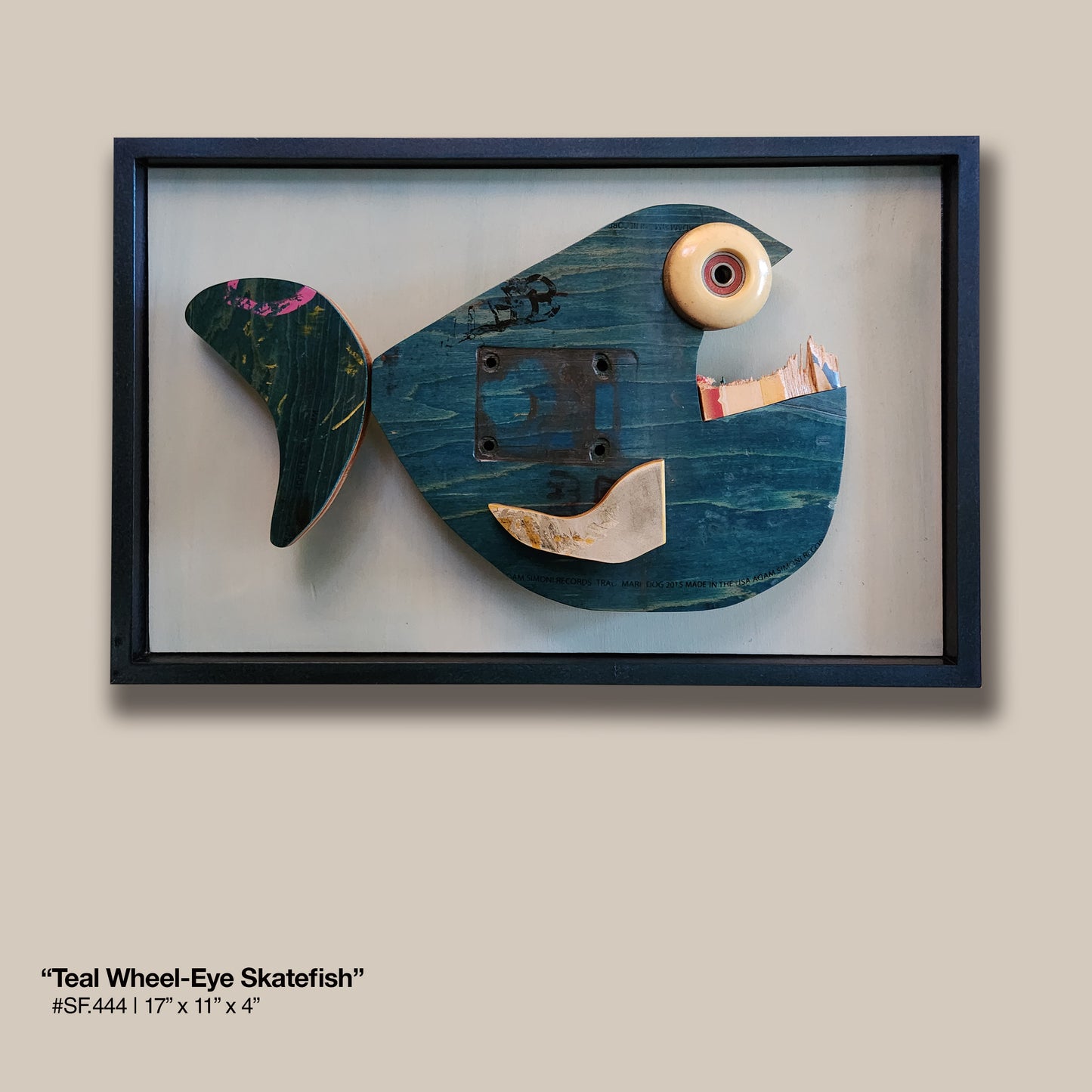 "Teal Wheel-Eye Skatefish"