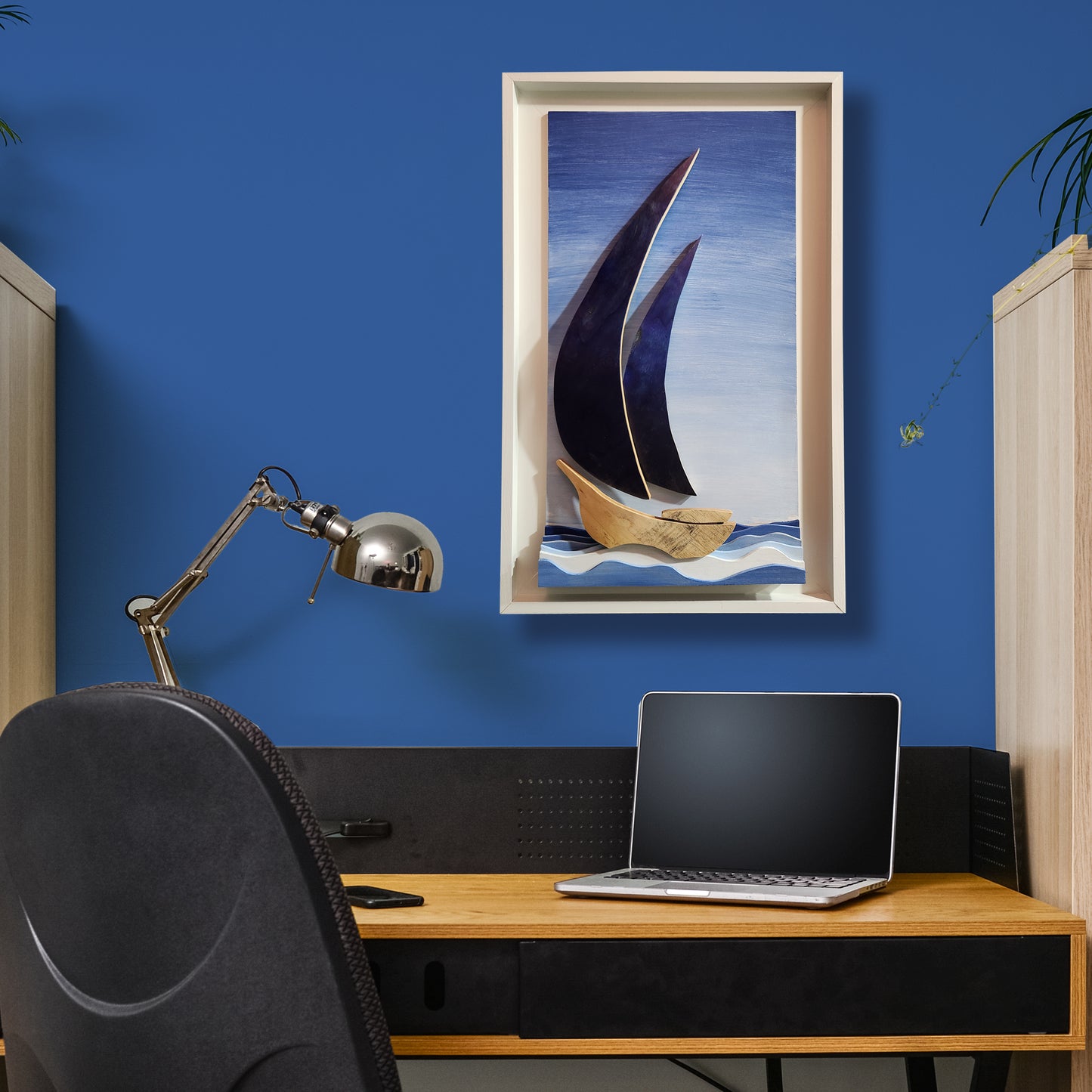 "Blue Sail Skate Yacht"