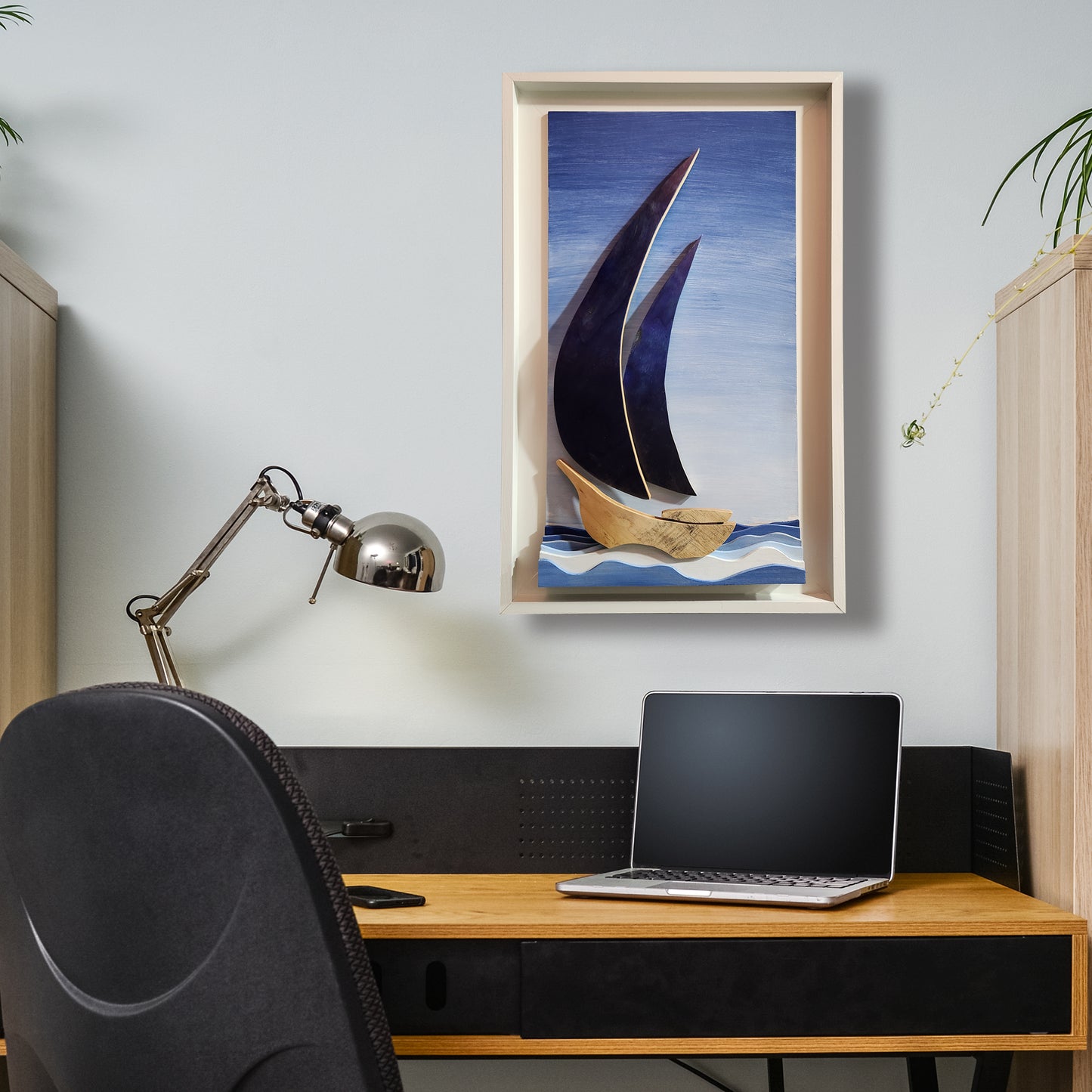 "Blue Sail Skate Yacht"